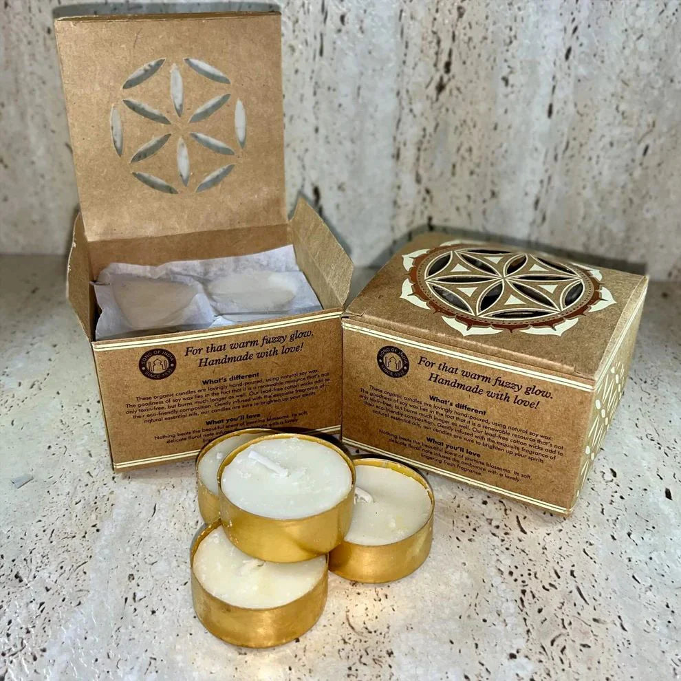 Organic Goodness - Tealight Candles JASMINE 12 candles